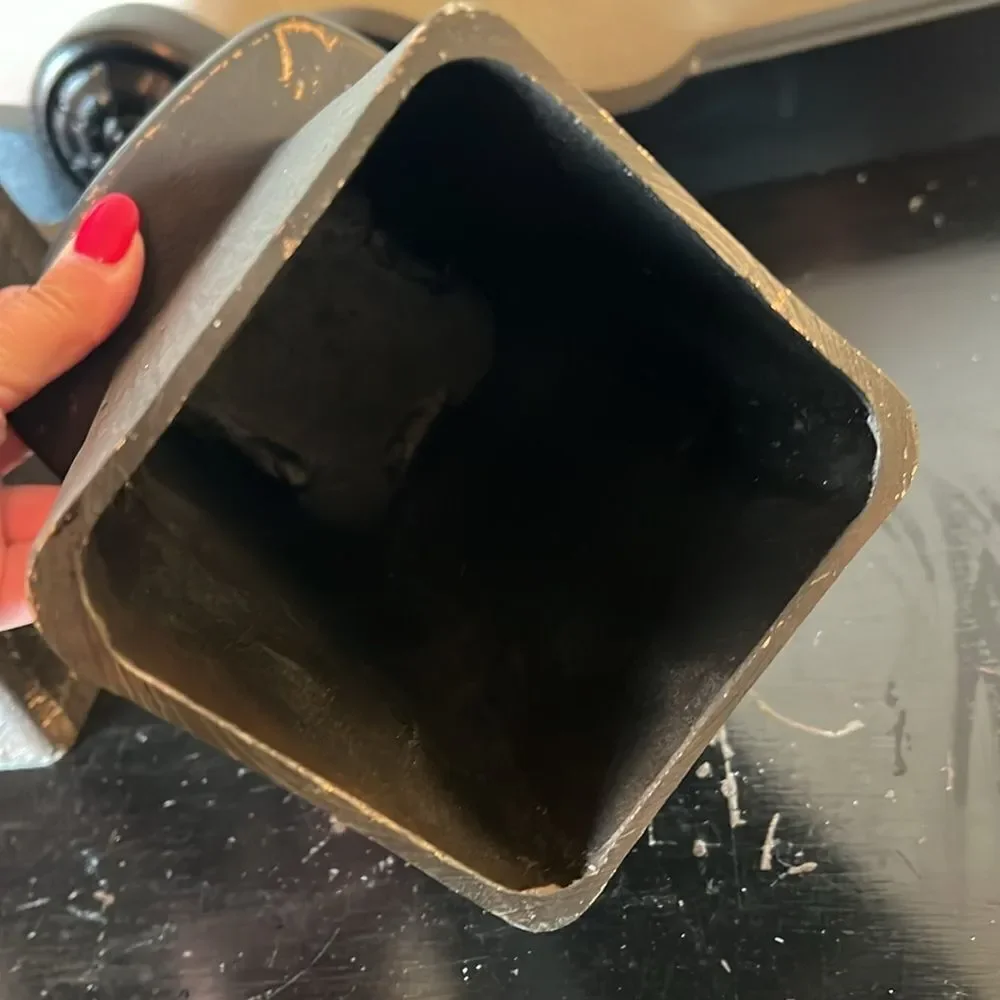 Pottery Barn Cast Aluminum Pillar Candle Holders